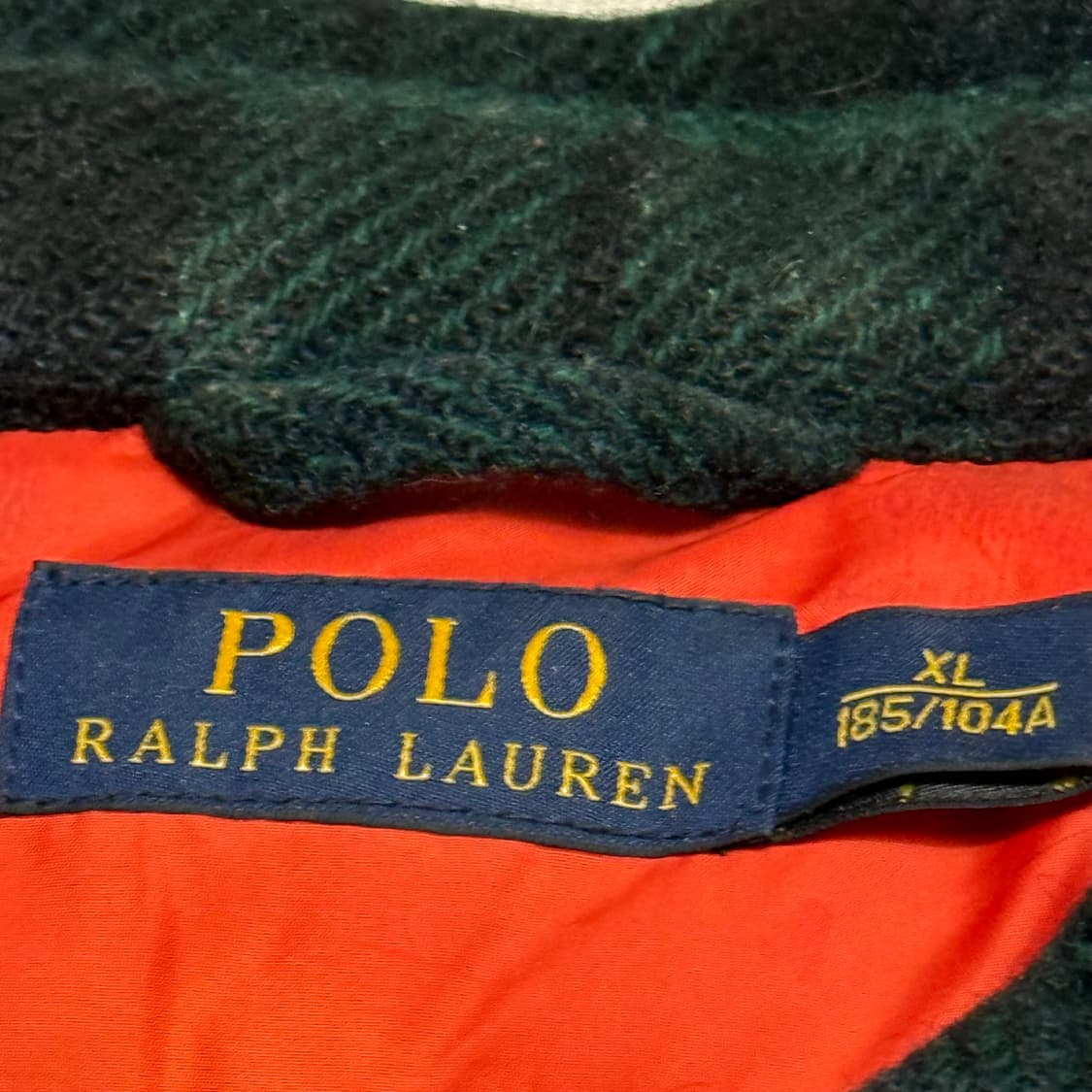 XL 폴로랄프로렌 블랙와치 울 누빔 셔츠자켓 상품이미지4