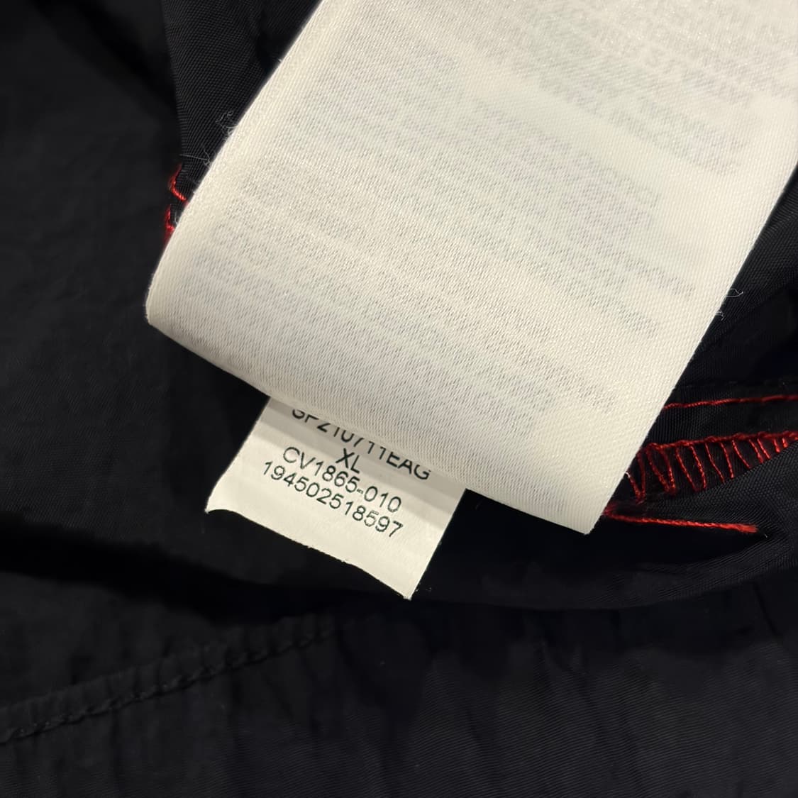 [XL] 조던 점프맨 풀오버 반집업 바람막이 블랙/레드 D719 상품이미지9