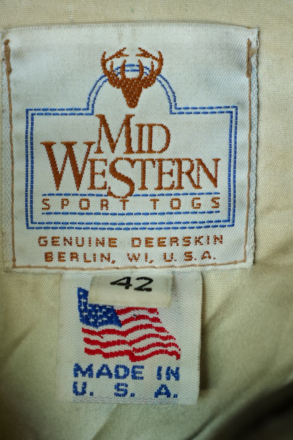 미드웨스턴 브라운 디어스킨 스포츠자켓 상품이미지8