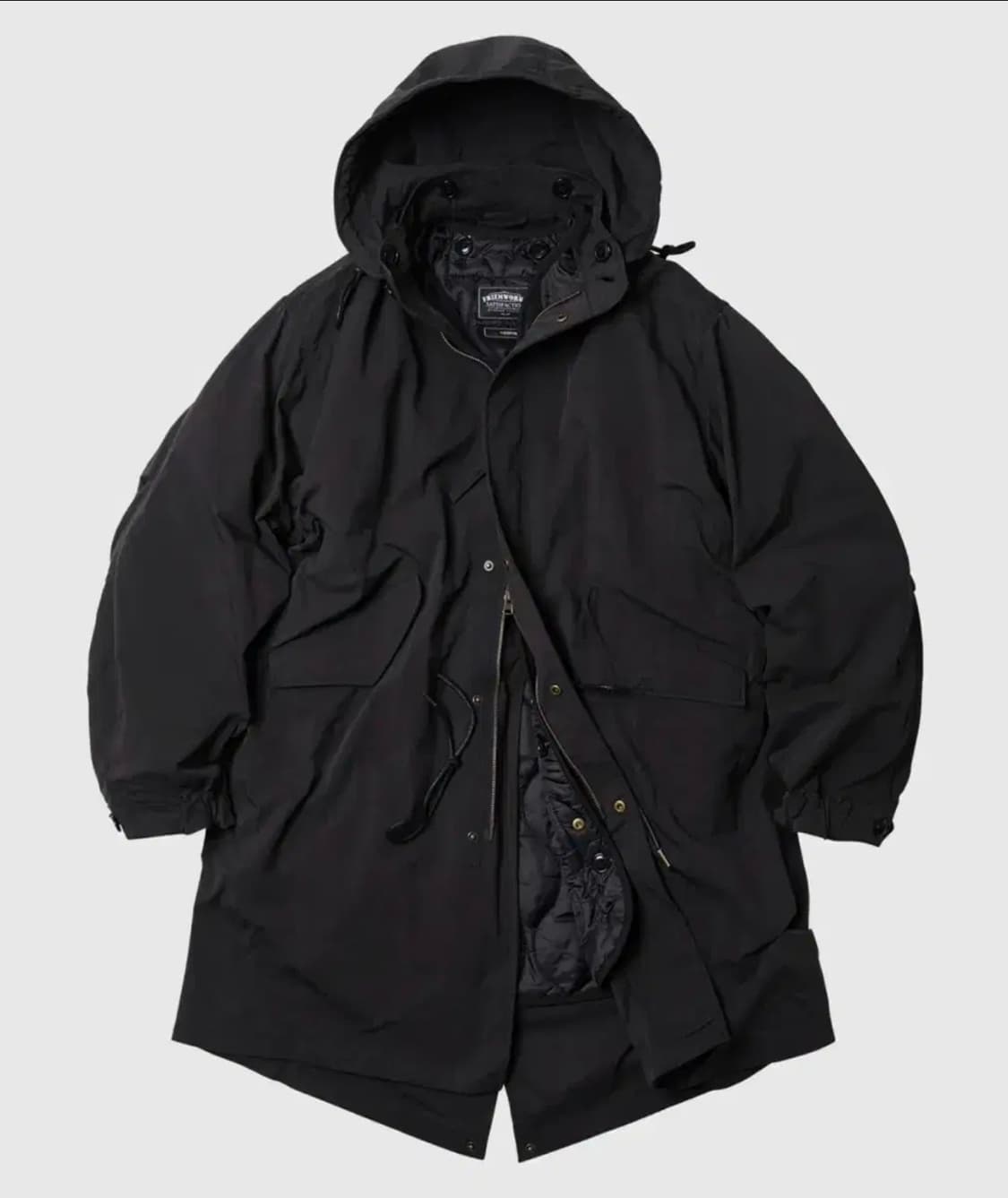 프리즘 웍스 피쉬테일 파카 블랙 m 상품이미지1