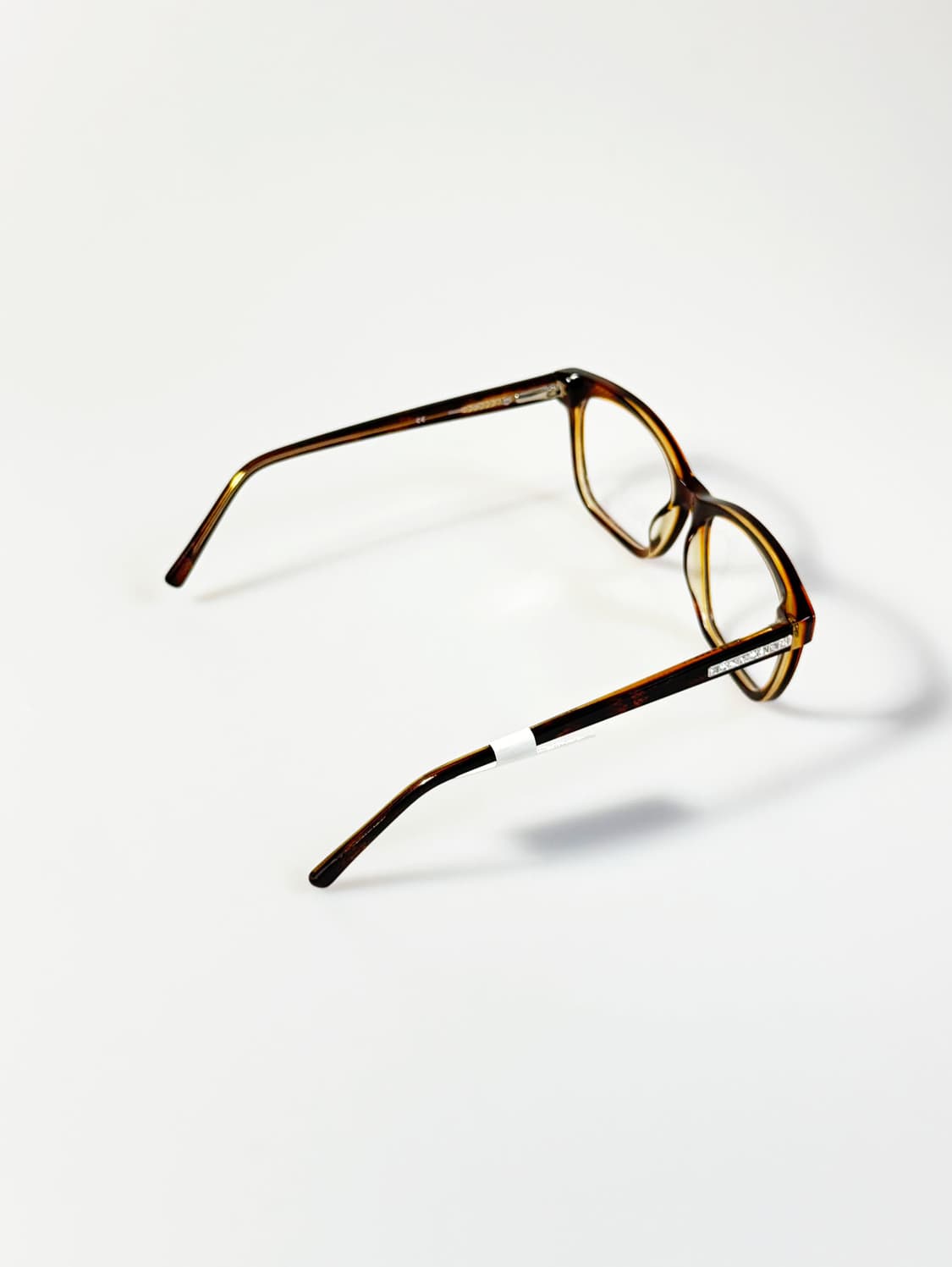 FLOWER 토터스쉘 뿔테 스퀘어 프레임 빈티지 안경 상품이미지4