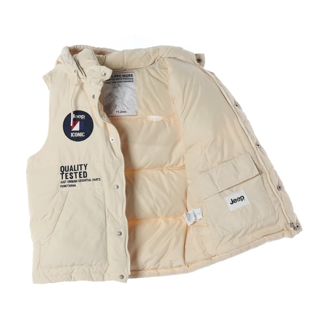Jeep 빈티지 패치워크 다운 베스트 M 상품이미지2