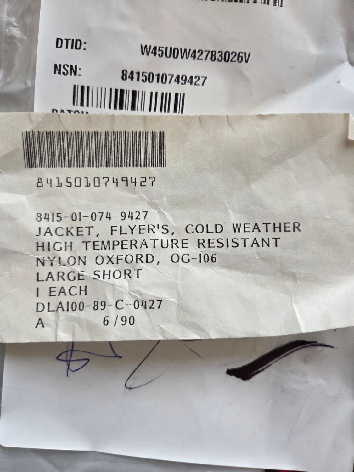 [데드스탁] 1989 CVC 탱커자켓 L-S 상품이미지9