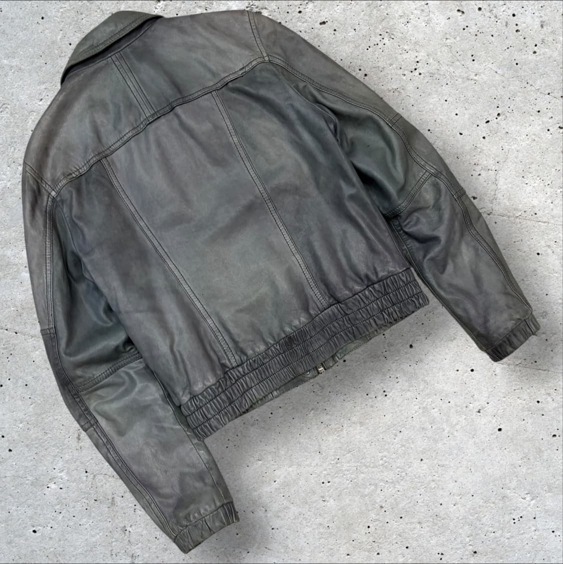 [42] 돌체앤가바나 D&G 빈티지 워싱 레더 자켓 B882 상품이미지2