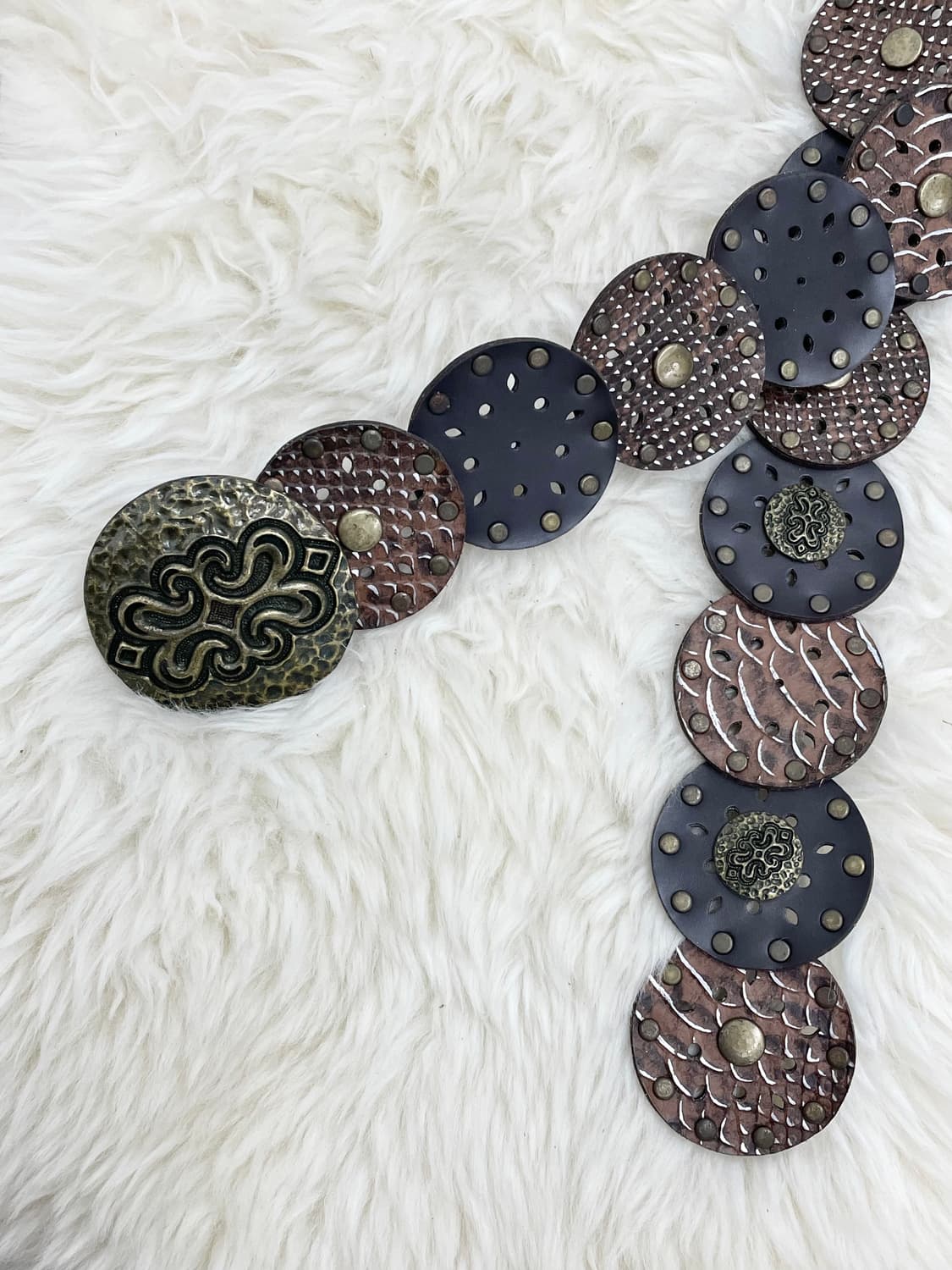 오리엔탈 그런지 절개 와이드 벨트 상품이미지6