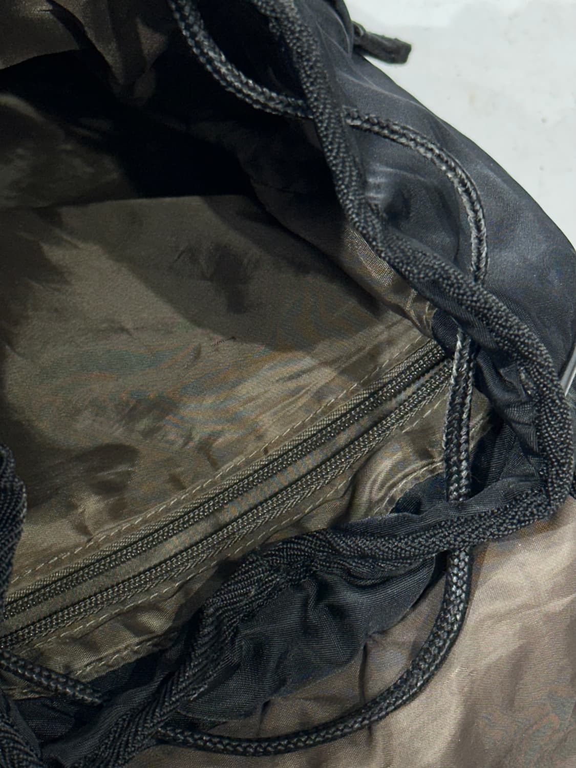 90s CK 캘빈 클라인 블랙 복조리 미니 백팩 가방 상품이미지6