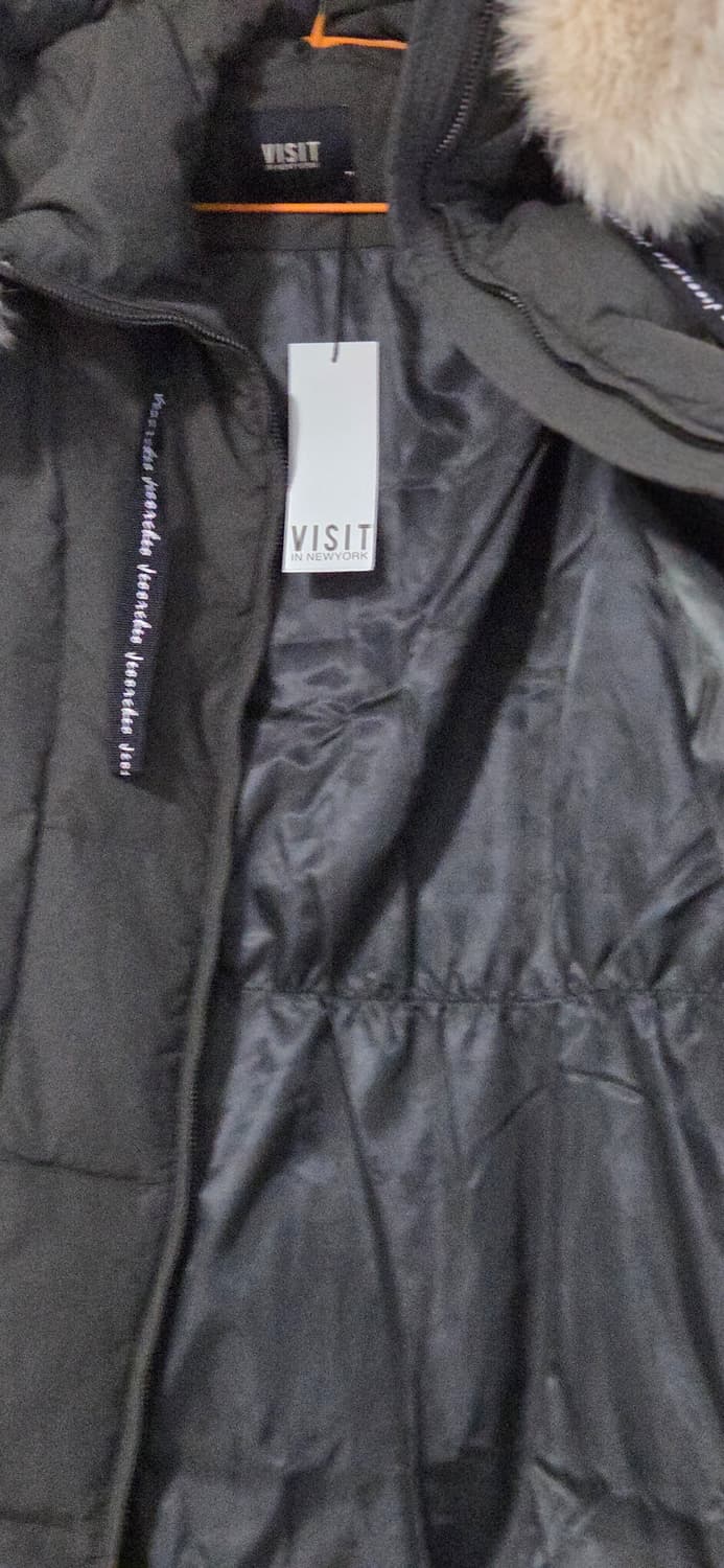 (새제품)비지트인뉴욕 폭스 퍼 덕 다운 점퍼 프리사이즈 상품이미지7