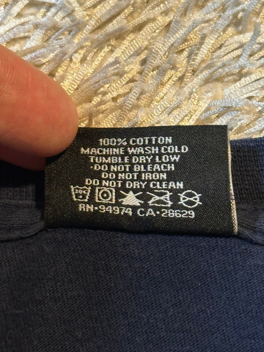 스투시 STUSSY 빅로고 반팔 티셔츠 네이비 상품이미지5