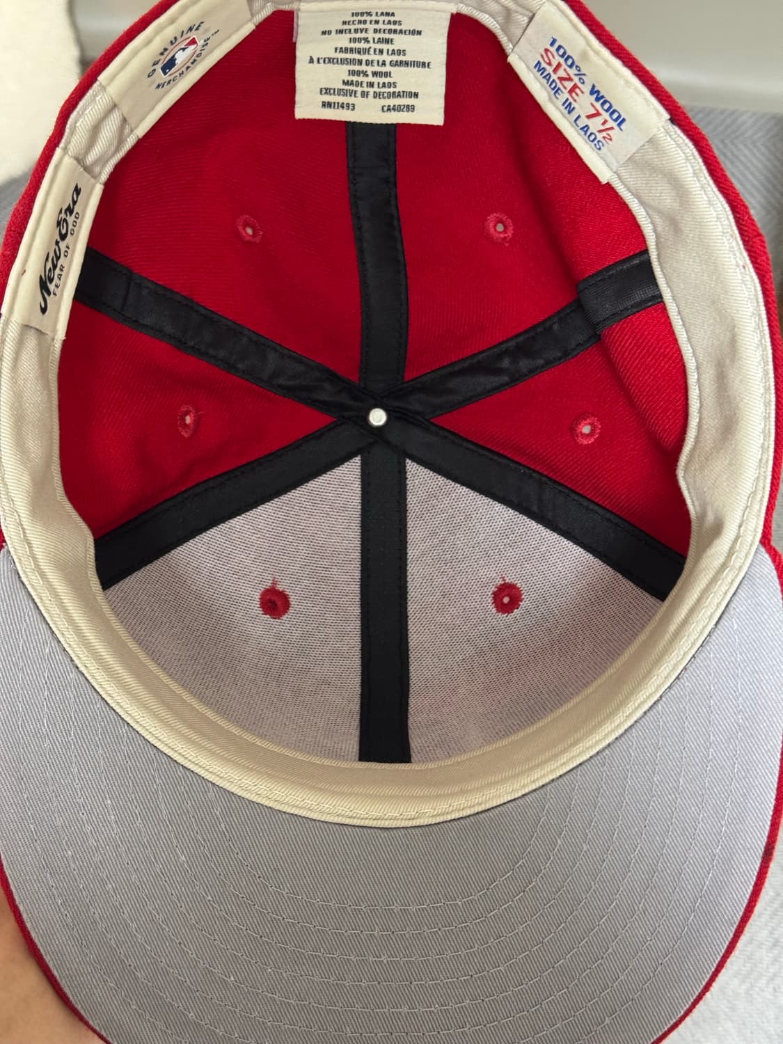 뉴에라 x 피어 오브 갓 신시내티 레즈 피티드 캡 레드 팝니다 상품이미지3