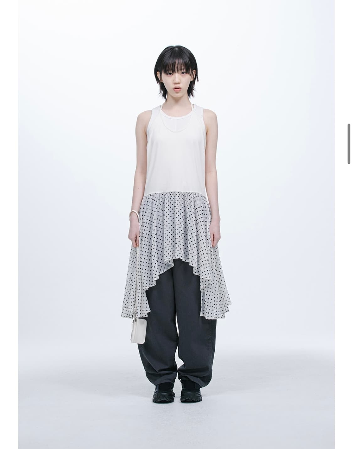 오헤시오 레이어드 홀터 드레스 (도트) 상품이미지3