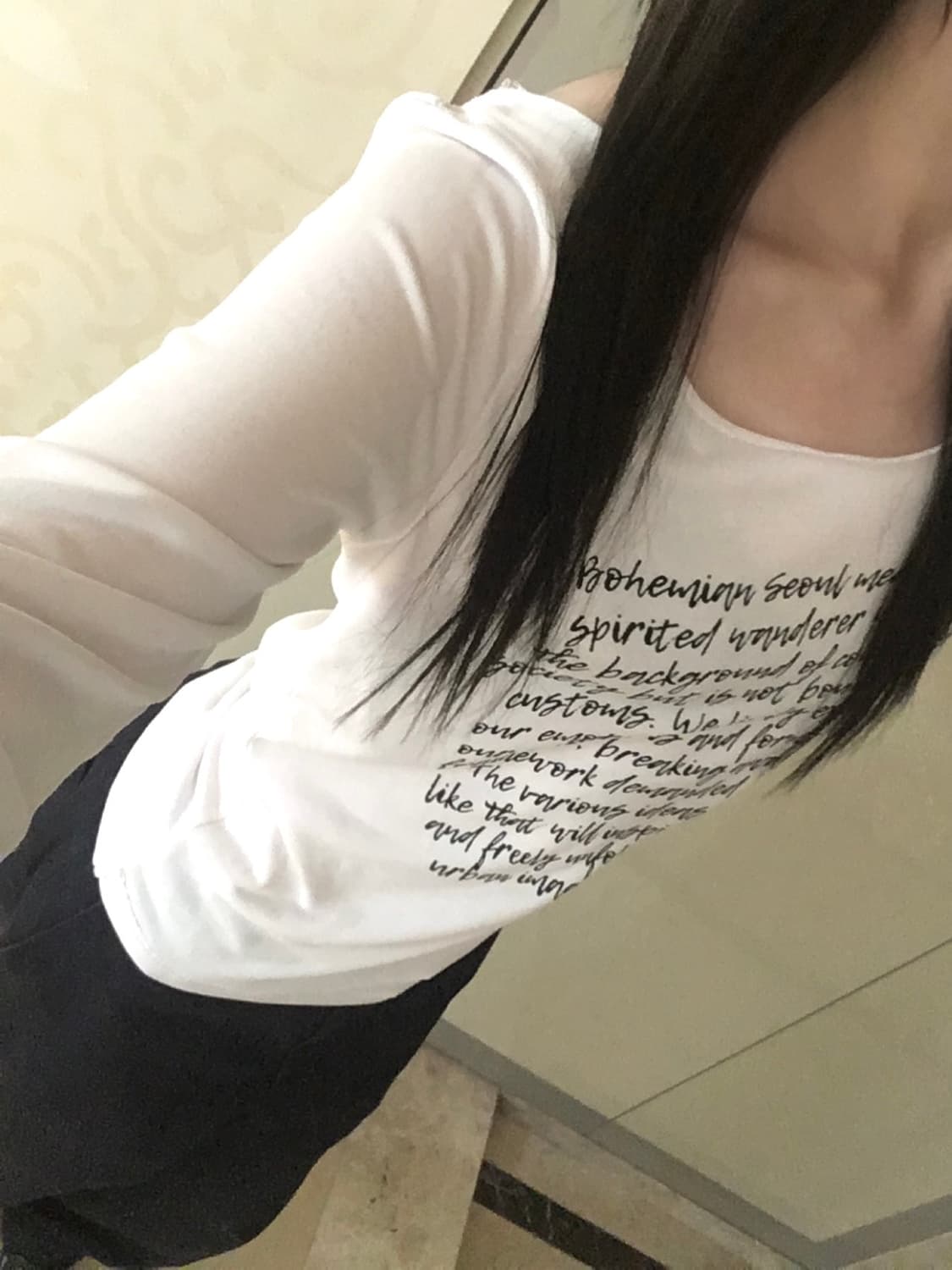 BOHEMIAN SEOUL Vintage lettering T-shirt 상품이미지2