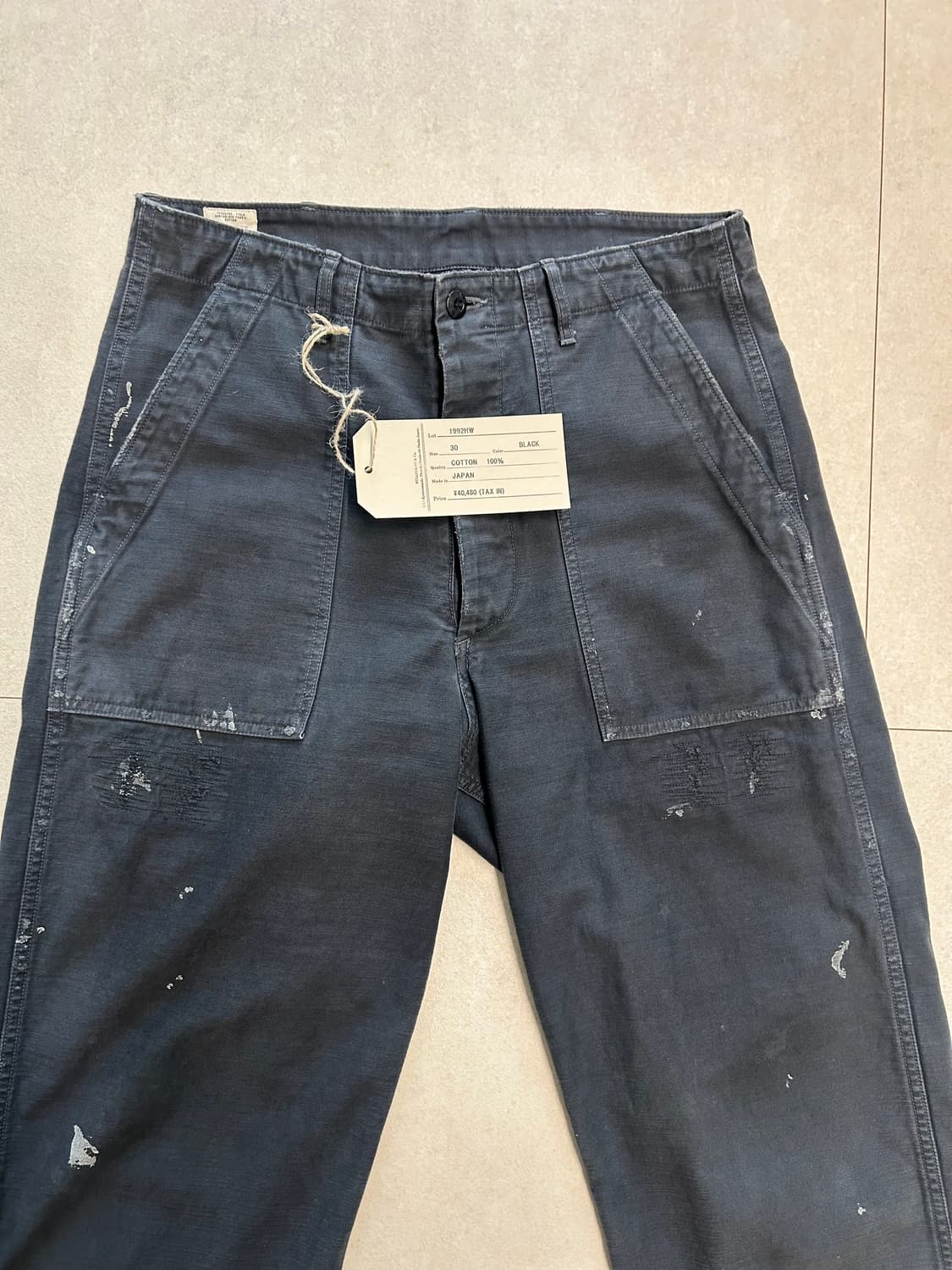 풀카운트 유틸리티 트라우저(퍼티그팬츠)/블랙, 30 상품이미지4