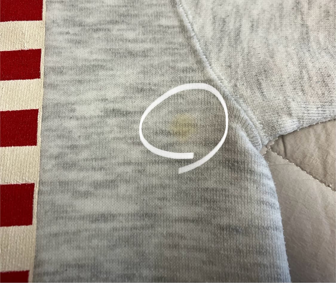 빈티지 USA 90s H.L. 밀러골드 50/50 성조기 스웻셔츠 M 상품이미지5