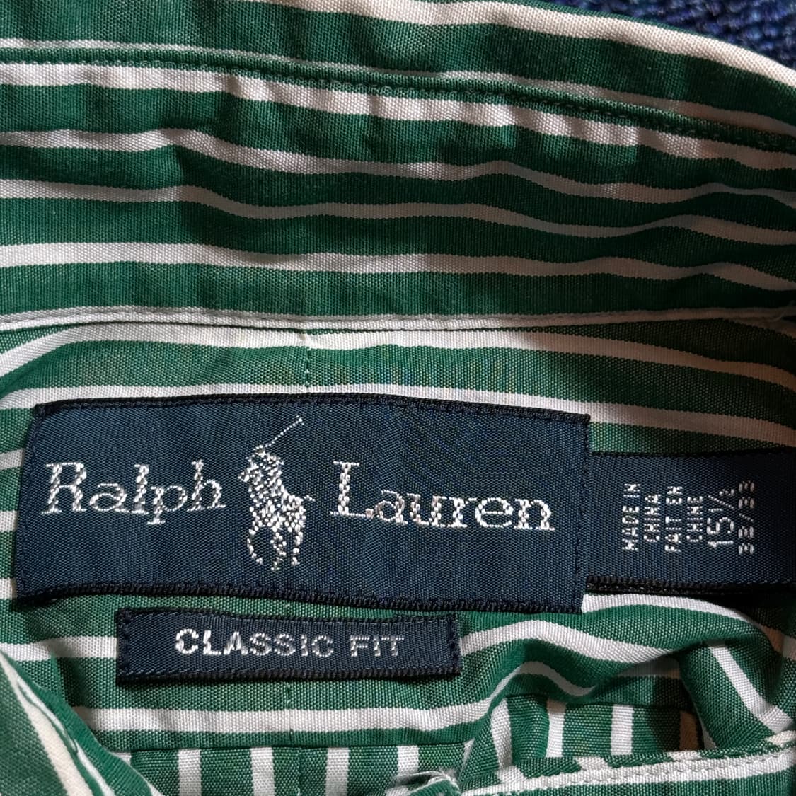 폴로 랄프로렌 그린 스트라이프 셔츠 상품이미지5