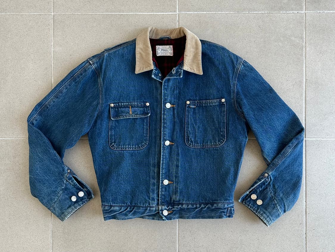 80s 빈티지 폴로 덩가리 자켓 S 상품이미지1