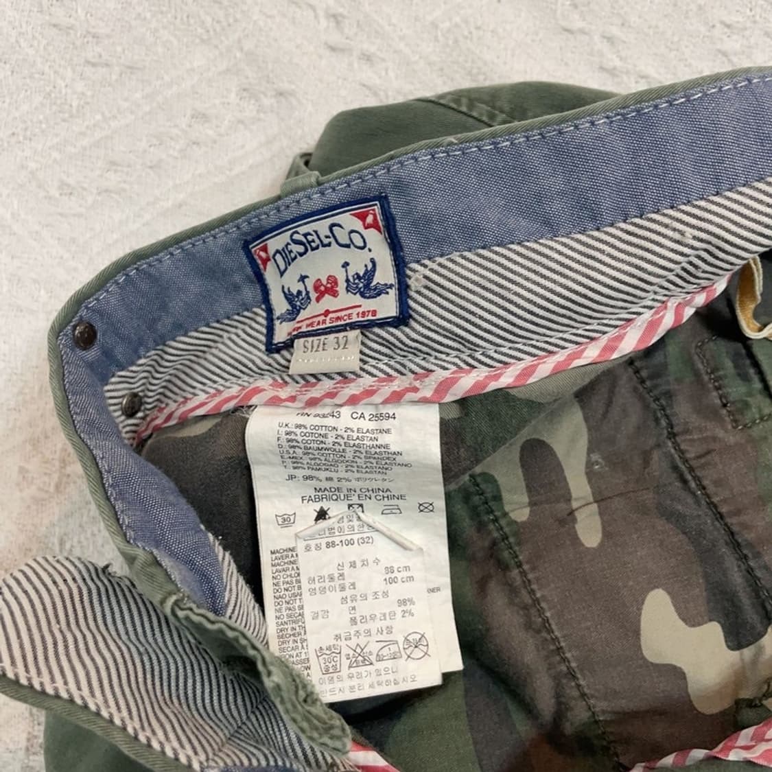 [32인치] 디젤 치노팬츠 상품이미지6