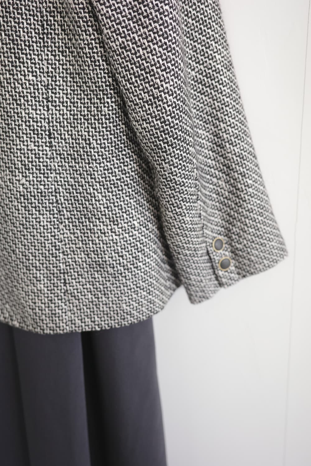 일본 빈티지 모던한 헤링본 자켓 상품이미지4