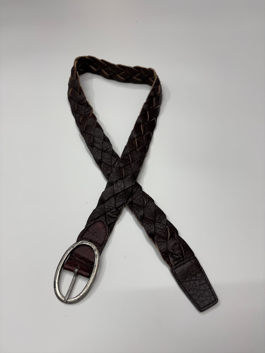 빈티지 브레이디드 위빙 벨트 Braided Leather Belt 상품이미지2
