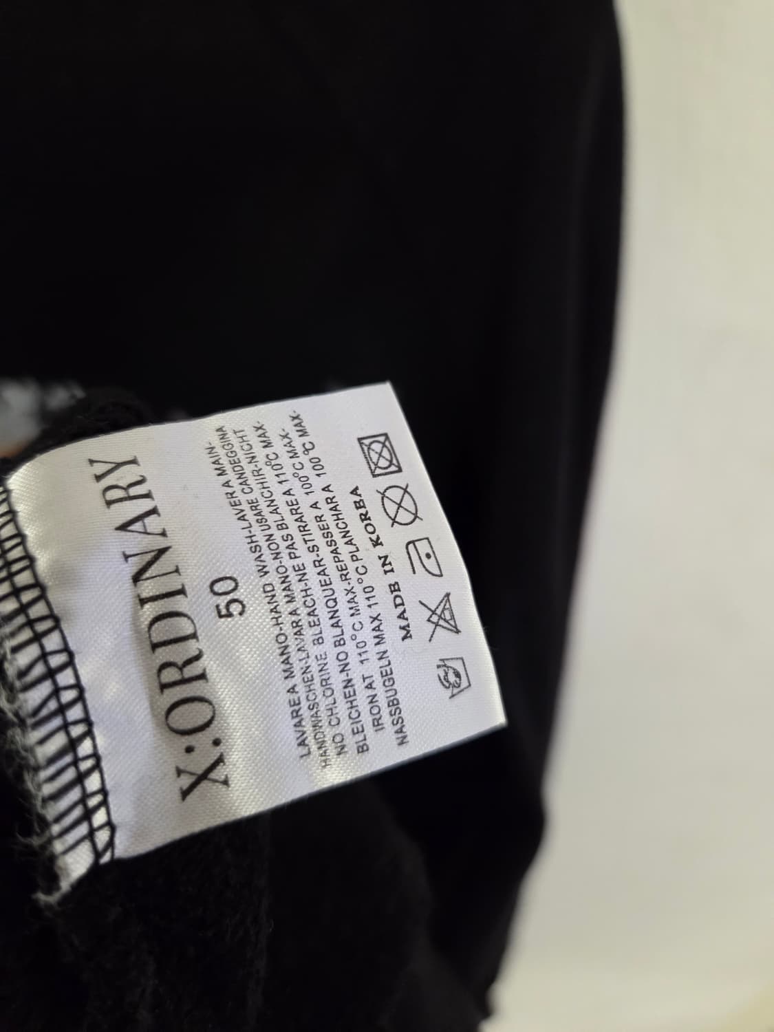 엑스오디너리  플라워 로즈 맨투맨 블랙 50 상품이미지4