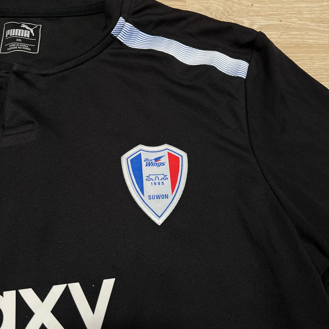 푸마 수원삼성 블루윙즈 트레이닝 반팔 축구유니폼 [블랙] 2XL/110 상품이미지5