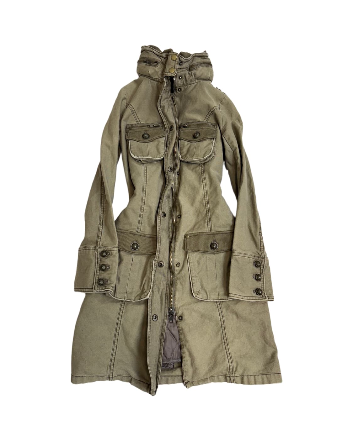 Jpn y2k 고아맛 하이넥 야상자켓 상품이미지1