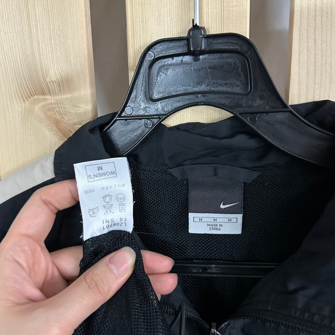 (M) 나이키 블랙 바람막이 자켓 상품이미지5
