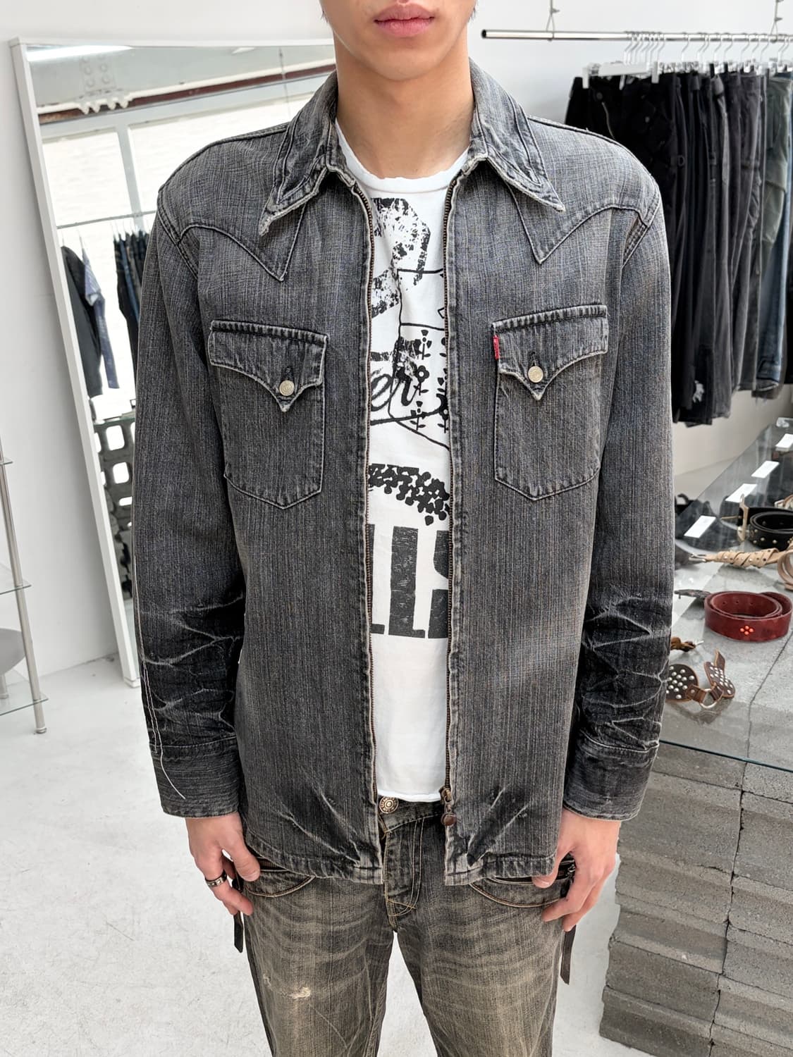 리바이스 웨스턴 스티칭 데님 자켓 상품이미지1