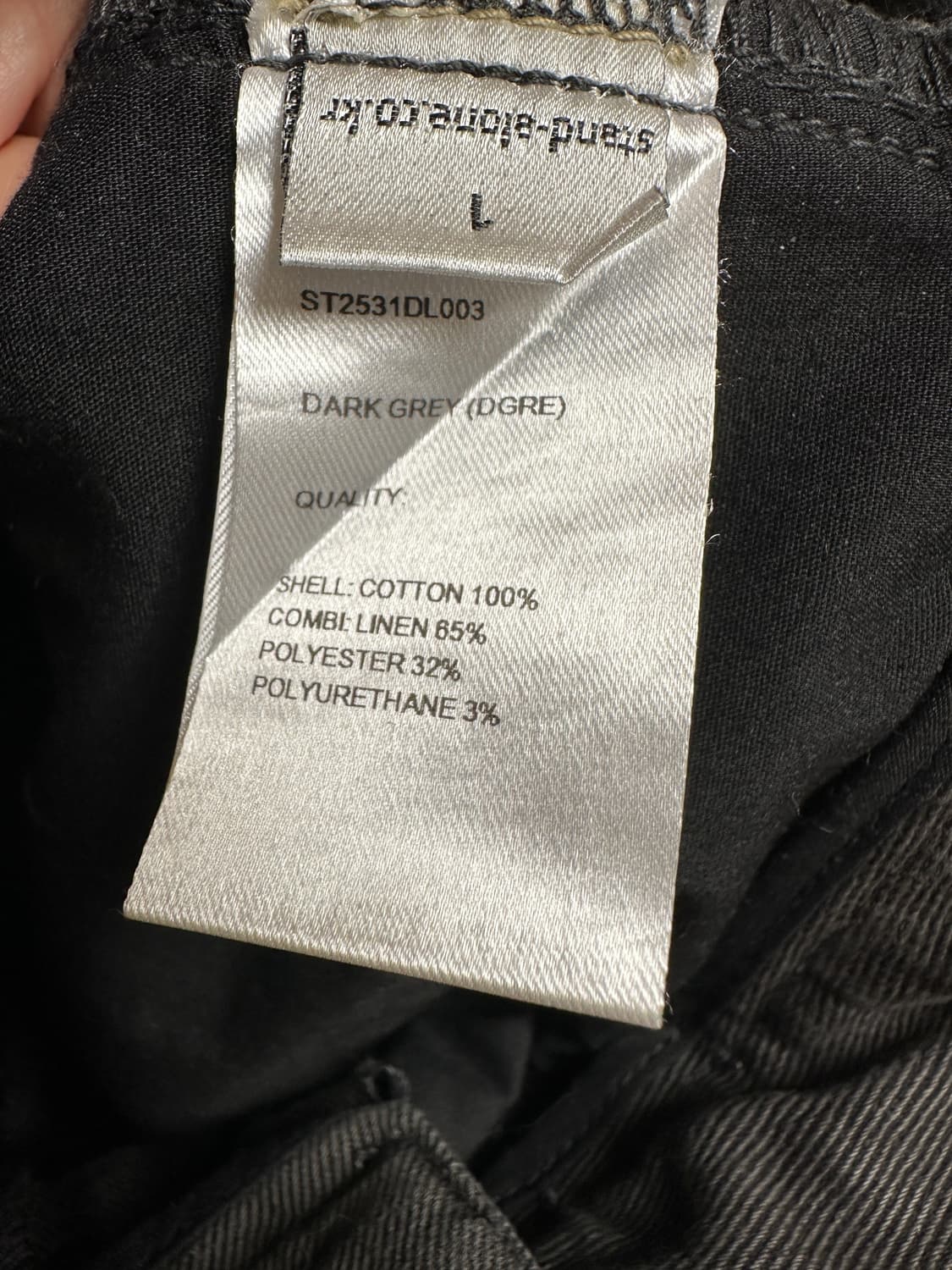 스탠드얼론 STANDALONE 그레이 커브드 데님 (1 size) 상품이미지6