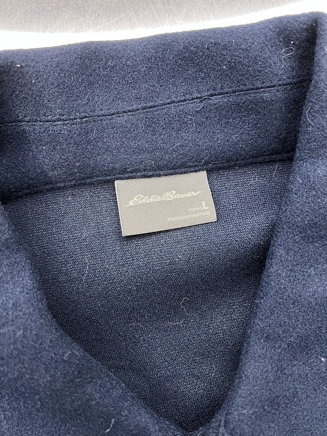 에디바우어 네이비 블루 소프트 포퍼 셔츠 상품이미지7