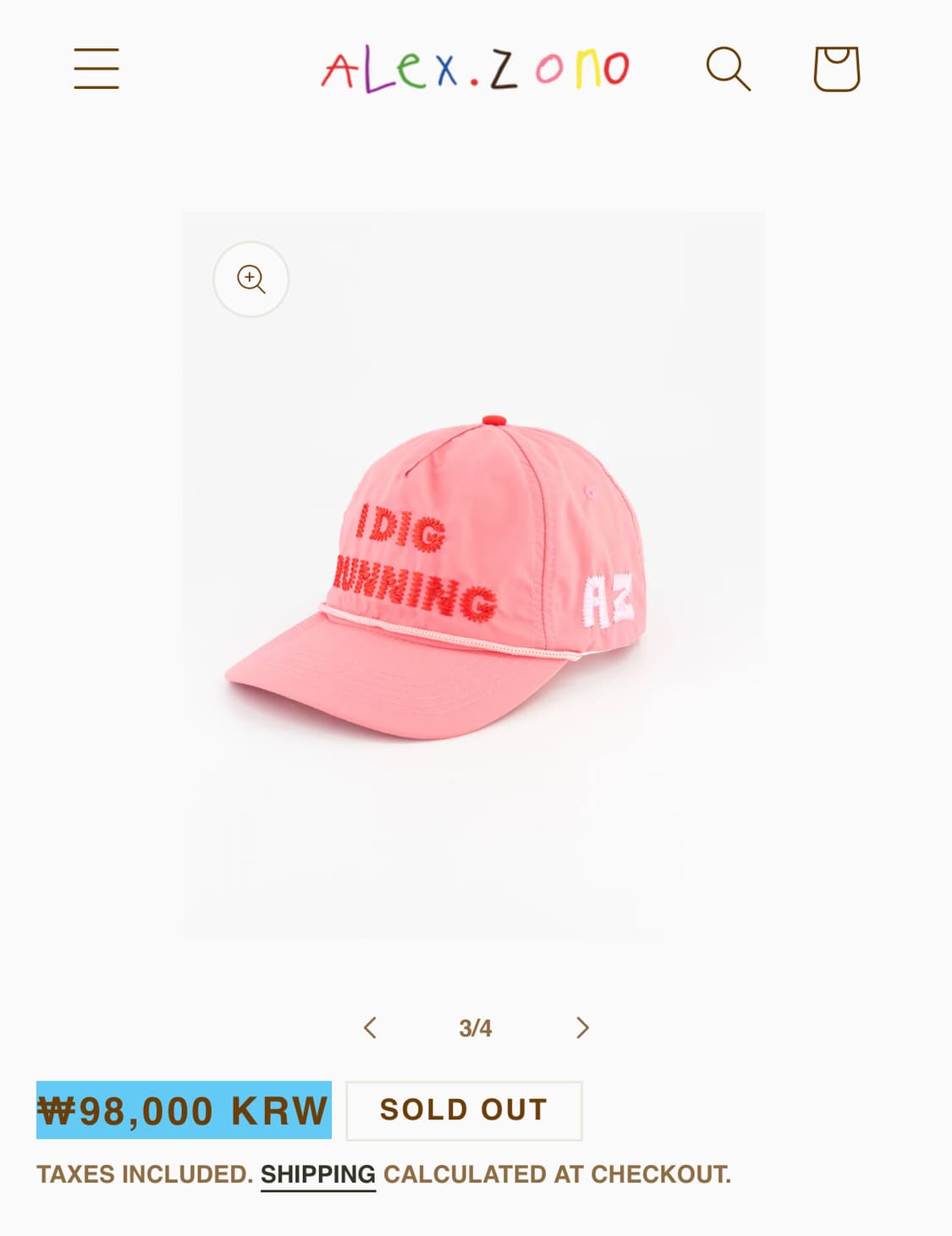 알렉스 조노 모자 아이 디드 러닝 트러커 핑크 상품이미지1