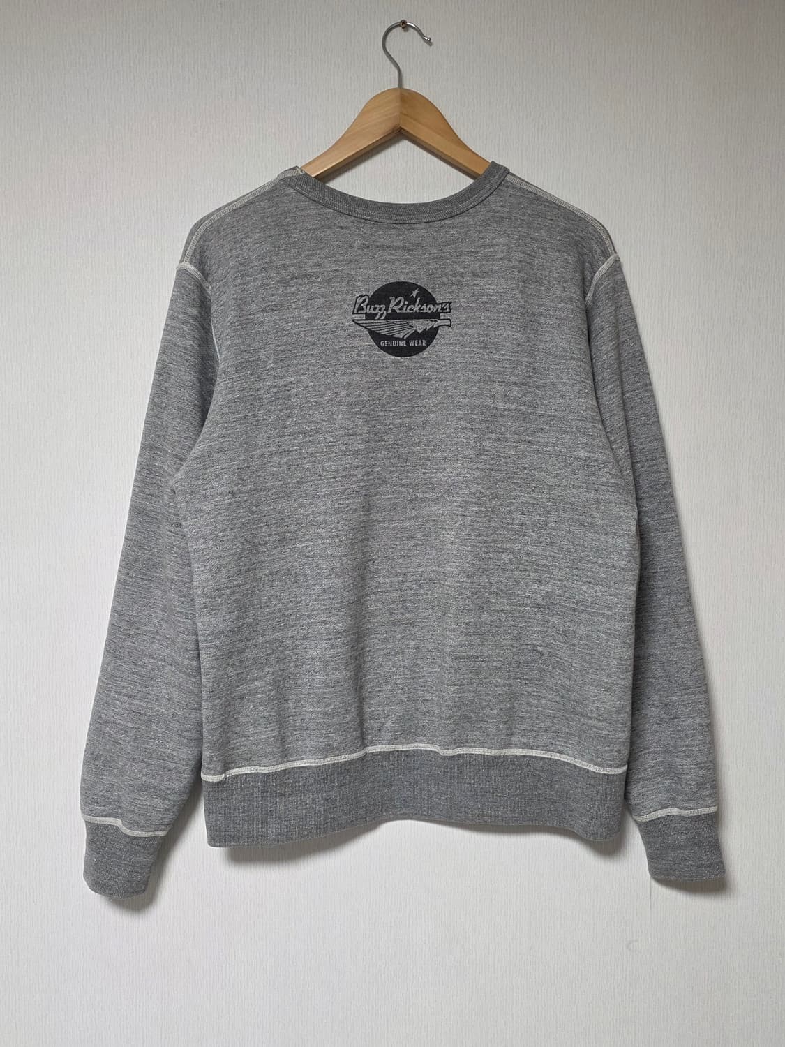 버즈릭슨 스누피 U.S.AIR FORCE 헤더그레이 스웨트셔츠 40-42 상품이미지2