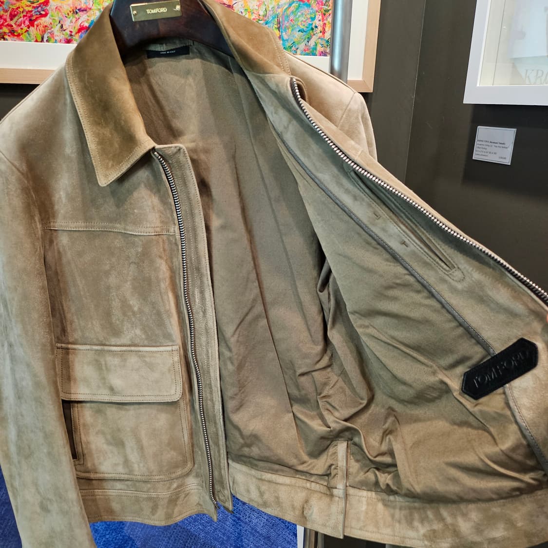 톰포드 캐시미어 스웨이드 투포켓 트러커 자켓 상품이미지4