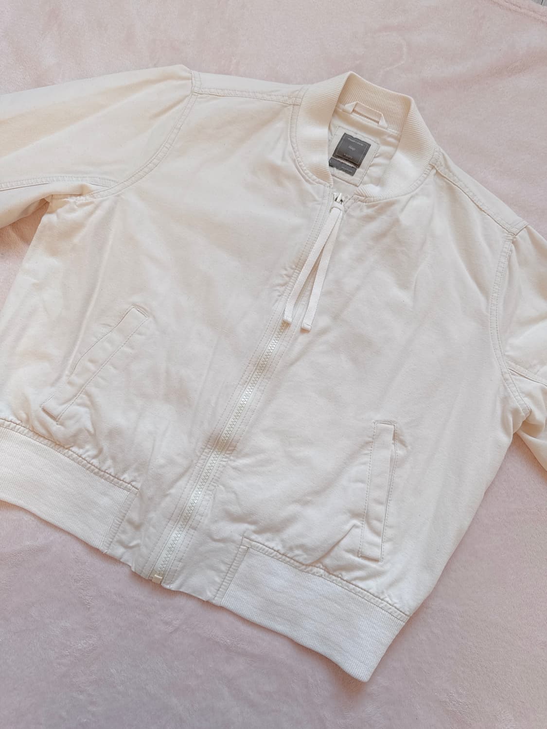 갭 코튼 크림 블루종 상품이미지6