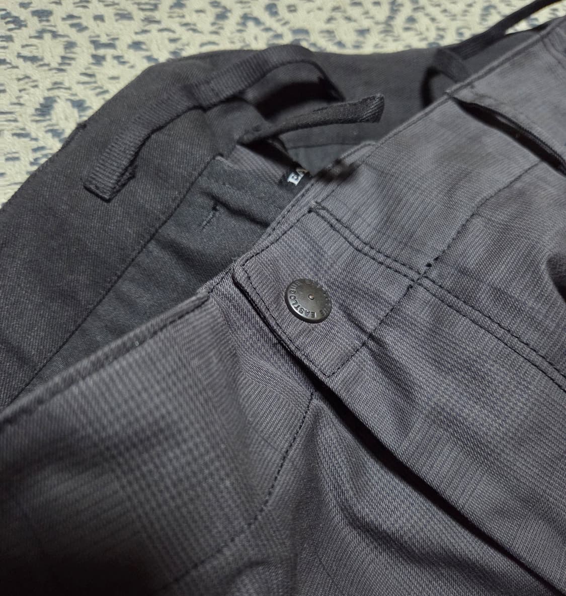 이스트로그 M65 팬츠 블랙 그레이 체크 M 상품이미지3