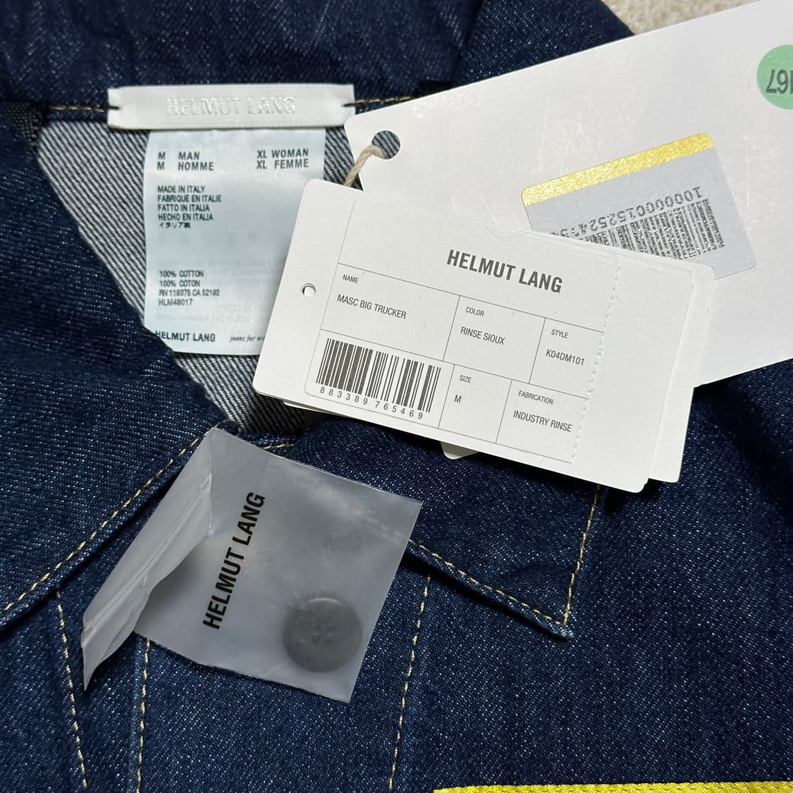 (택있음) 헬무트 랭 데님 트러커 자켓 상품이미지7