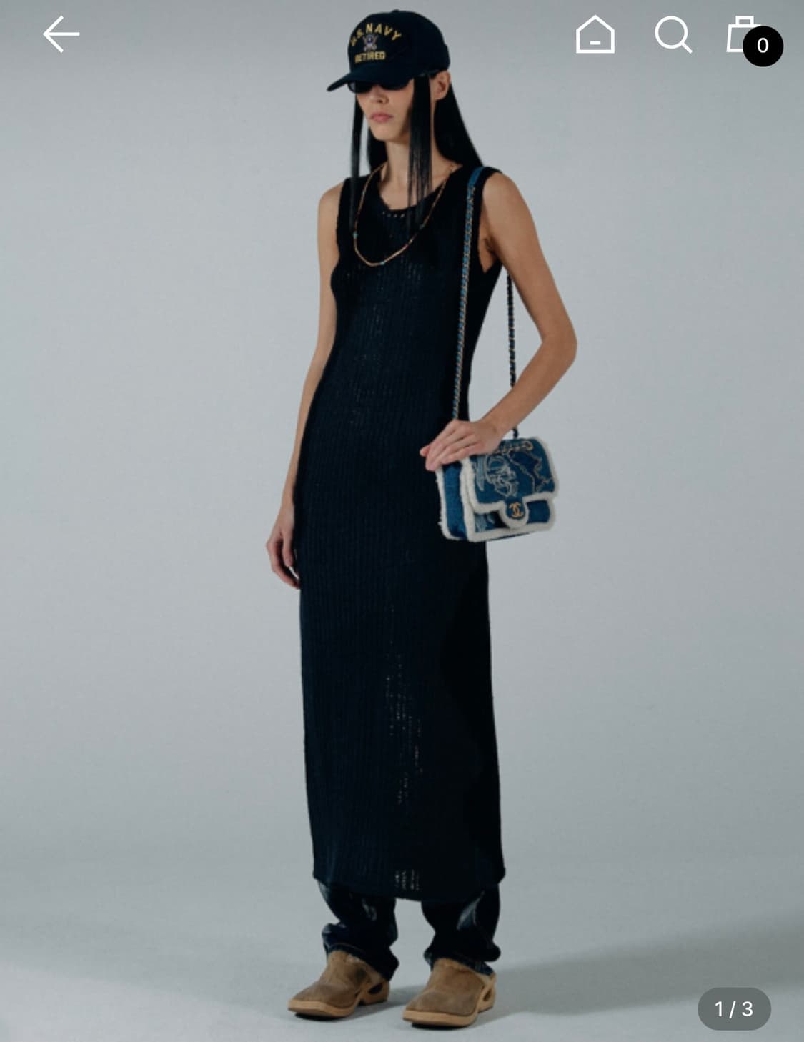 스컬프터 블렌드 니트 맥시 원피스 상품이미지1