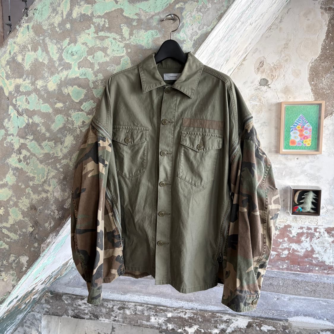 파세타즘 지퍼 아미 셔츠 상품이미지3