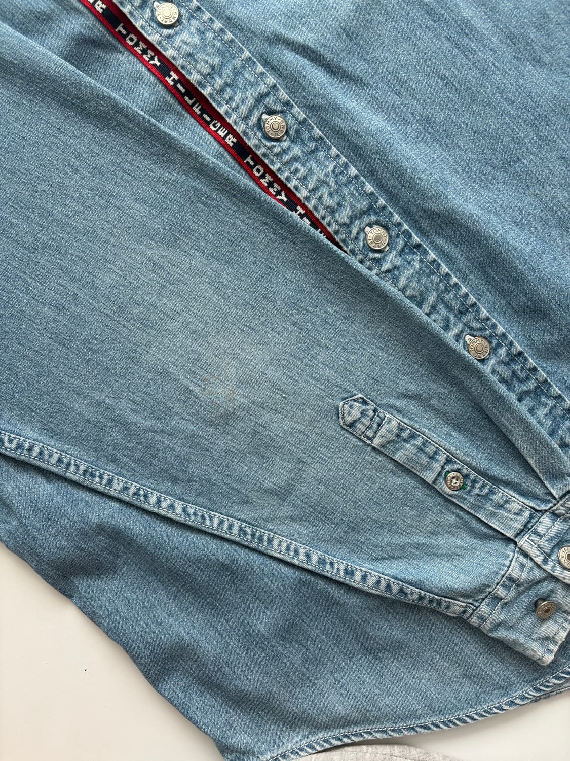 Tommy 타미 진스 오버핏 빈티지 데님 셔츠 상품이미지8