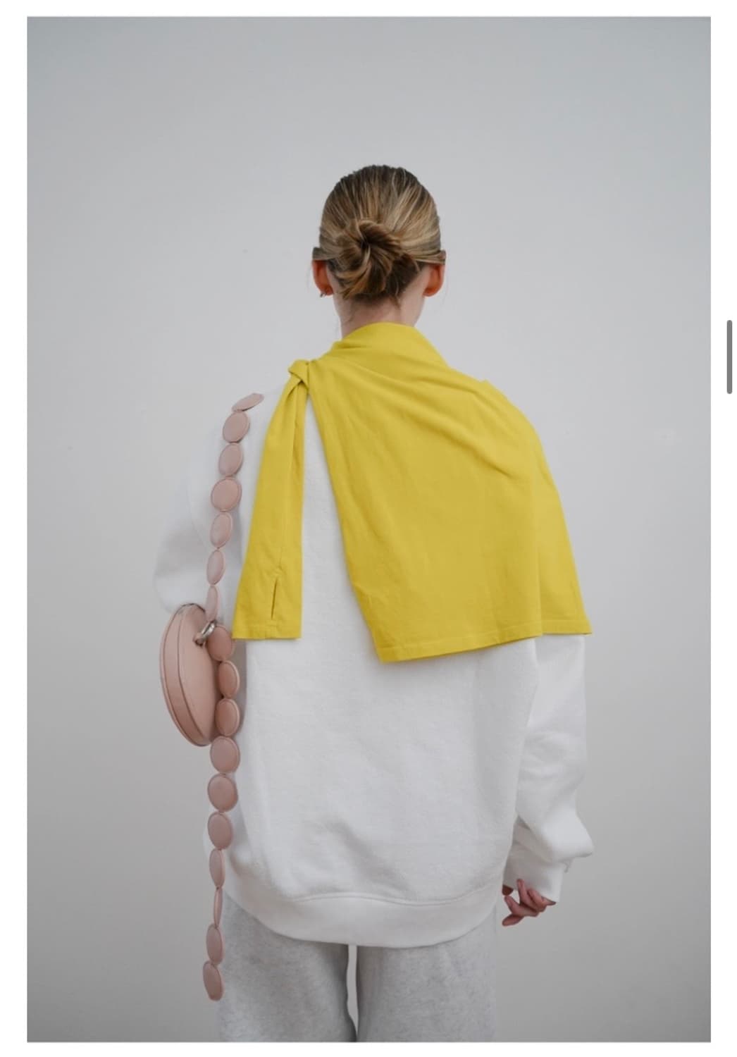 [2회 착용] bambole 밤볼레 백 1 베이지 핑크 _ 원가 47만원 상품이미지3