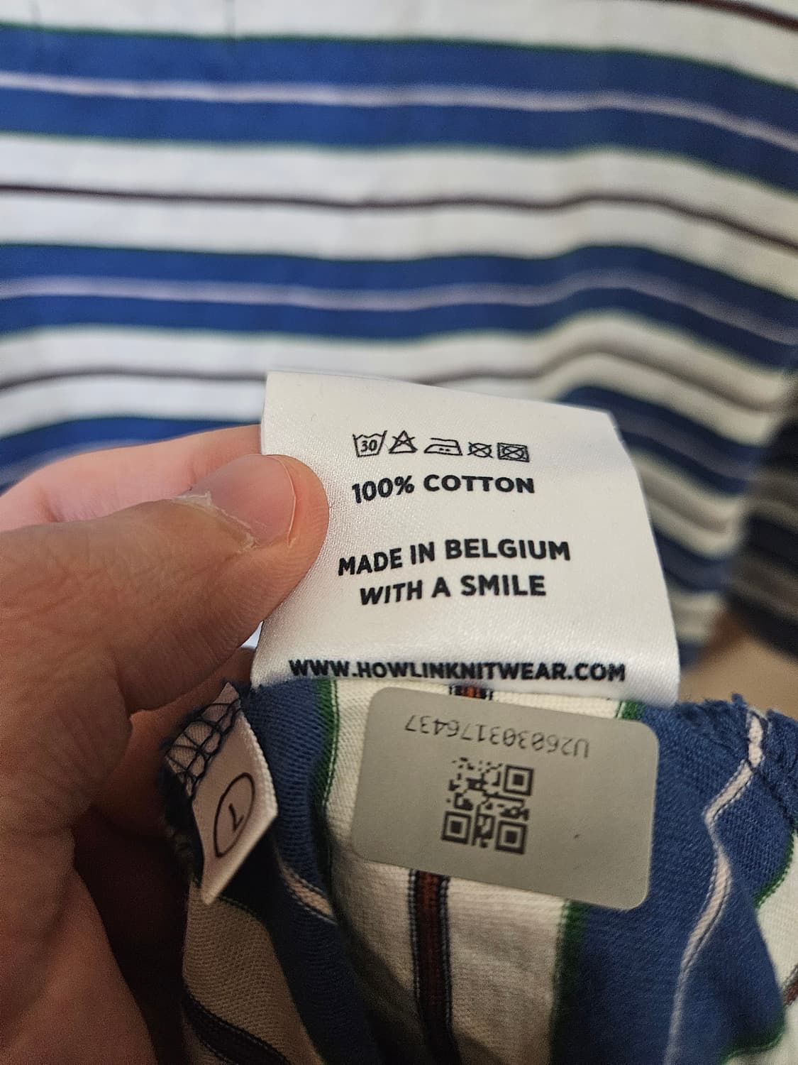 100 L) 하울린 HOWLIN' 스트라이프 반팔 티셔츠 상품이미지6