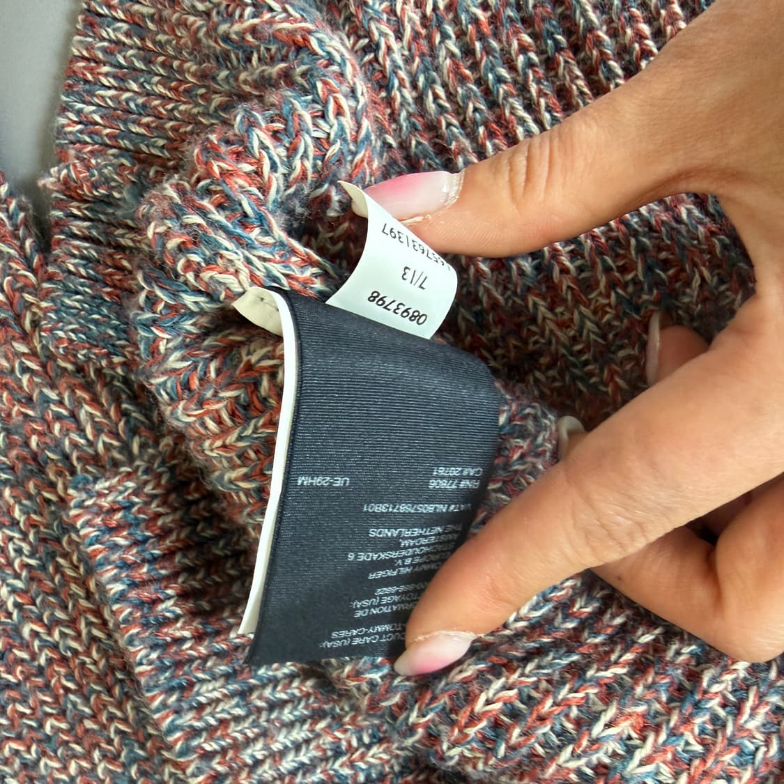 타미힐피거 뒷지퍼 와플니트 S 상품이미지7