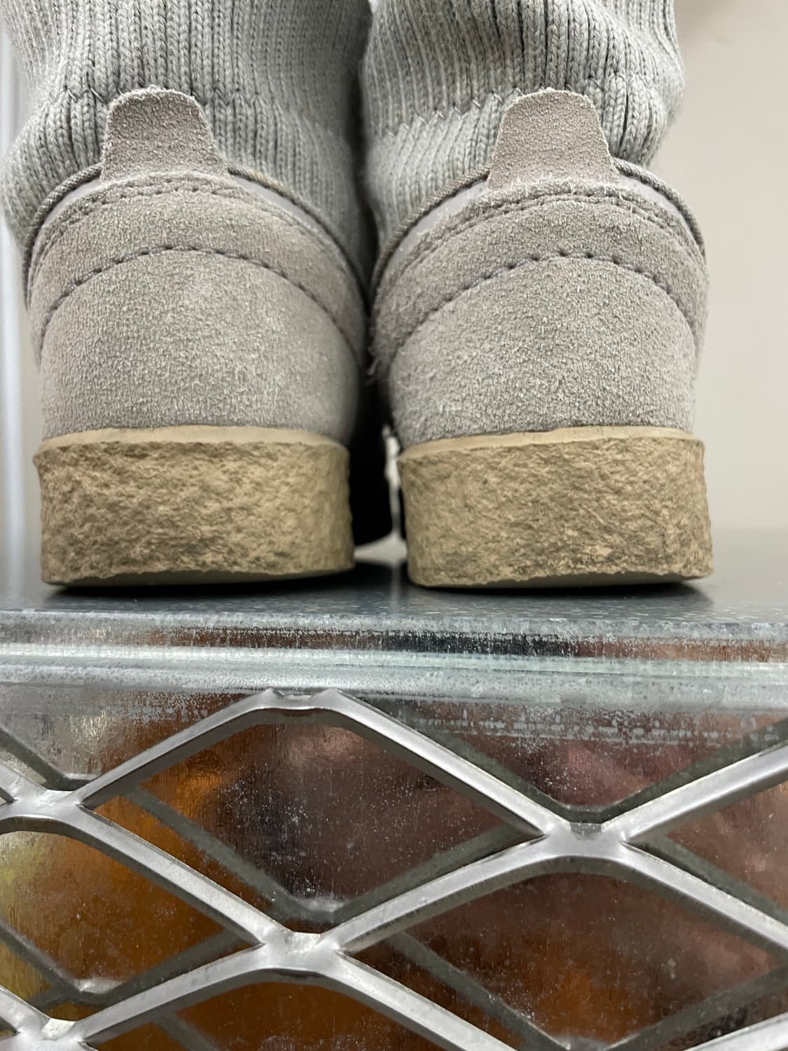 뉴발란스 니트 퍼 부츠 그레이 230 상품이미지10