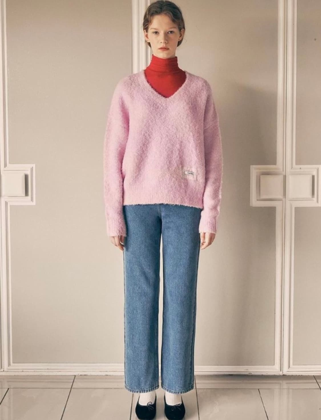 rolarola 로라로라 핑크 니트 상품이미지2