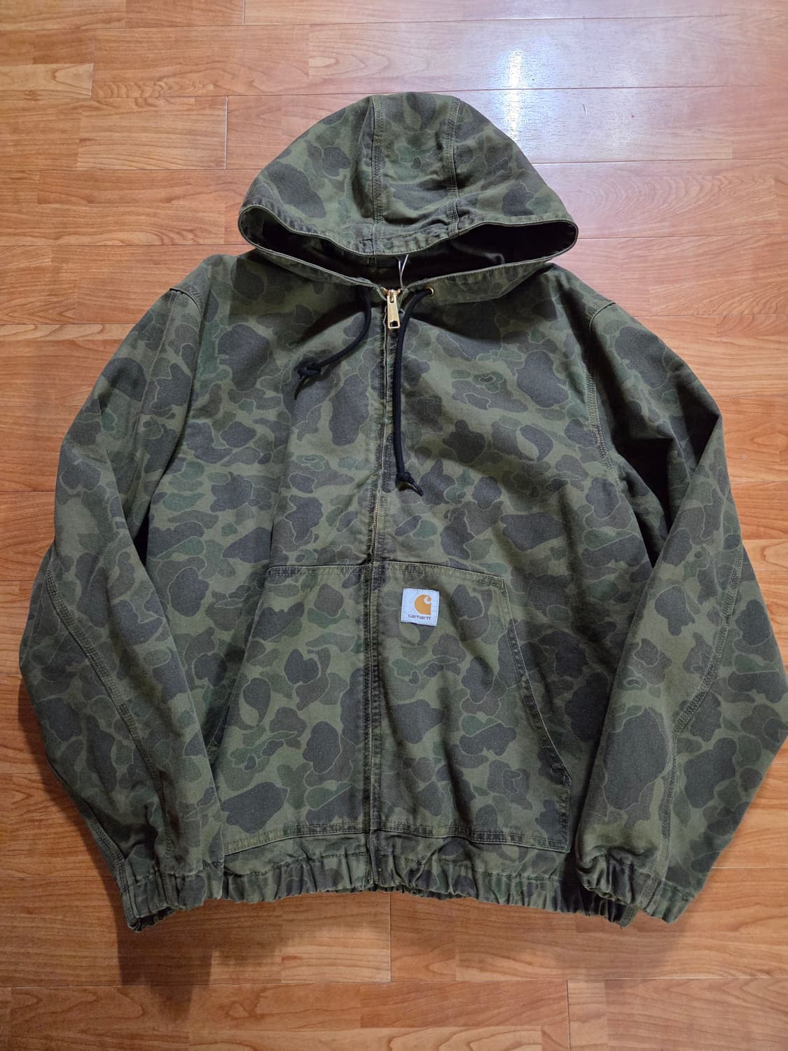 새상품 칼하트 덕카모 자켓 그린 상품이미지1