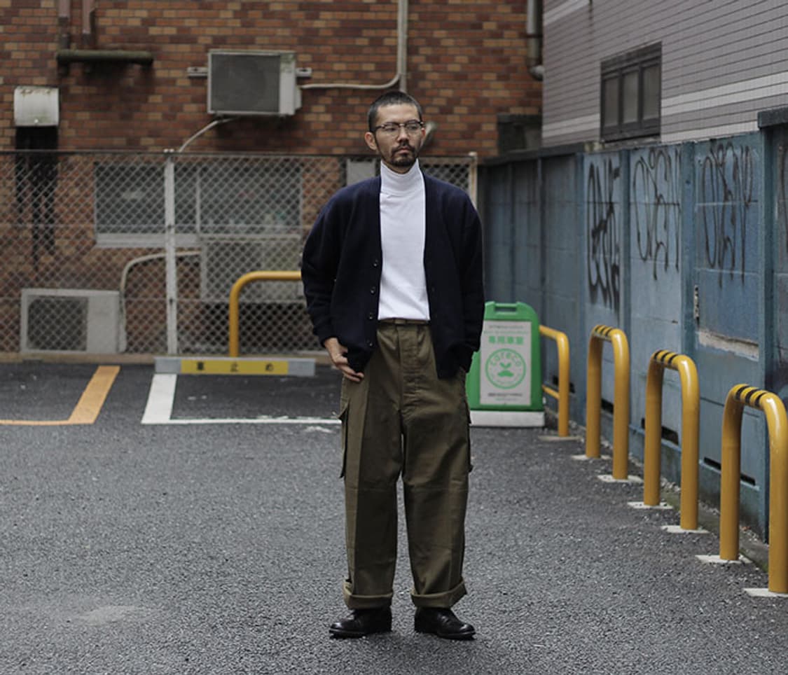 헤릴 100% 골든캐시미어 가디건 네이비 3 상품이미지2