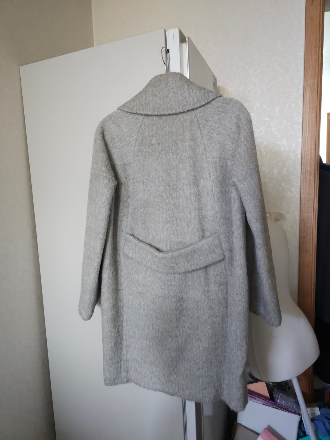 주크 알파카 울100% 하프코트 상품이미지6