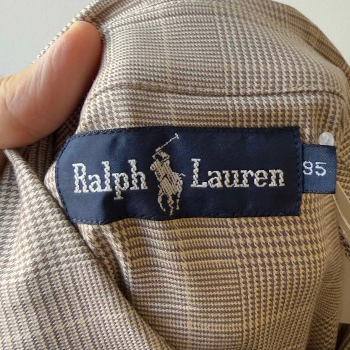 90s 폴로 랄프로렌 체크 코트 상품이미지5