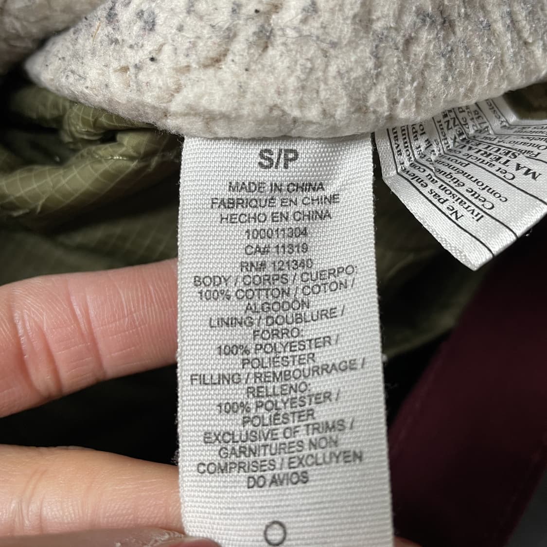 GARAGE 빈티지 와인 퀄팅안감 후드파카 A00336 상품이미지10