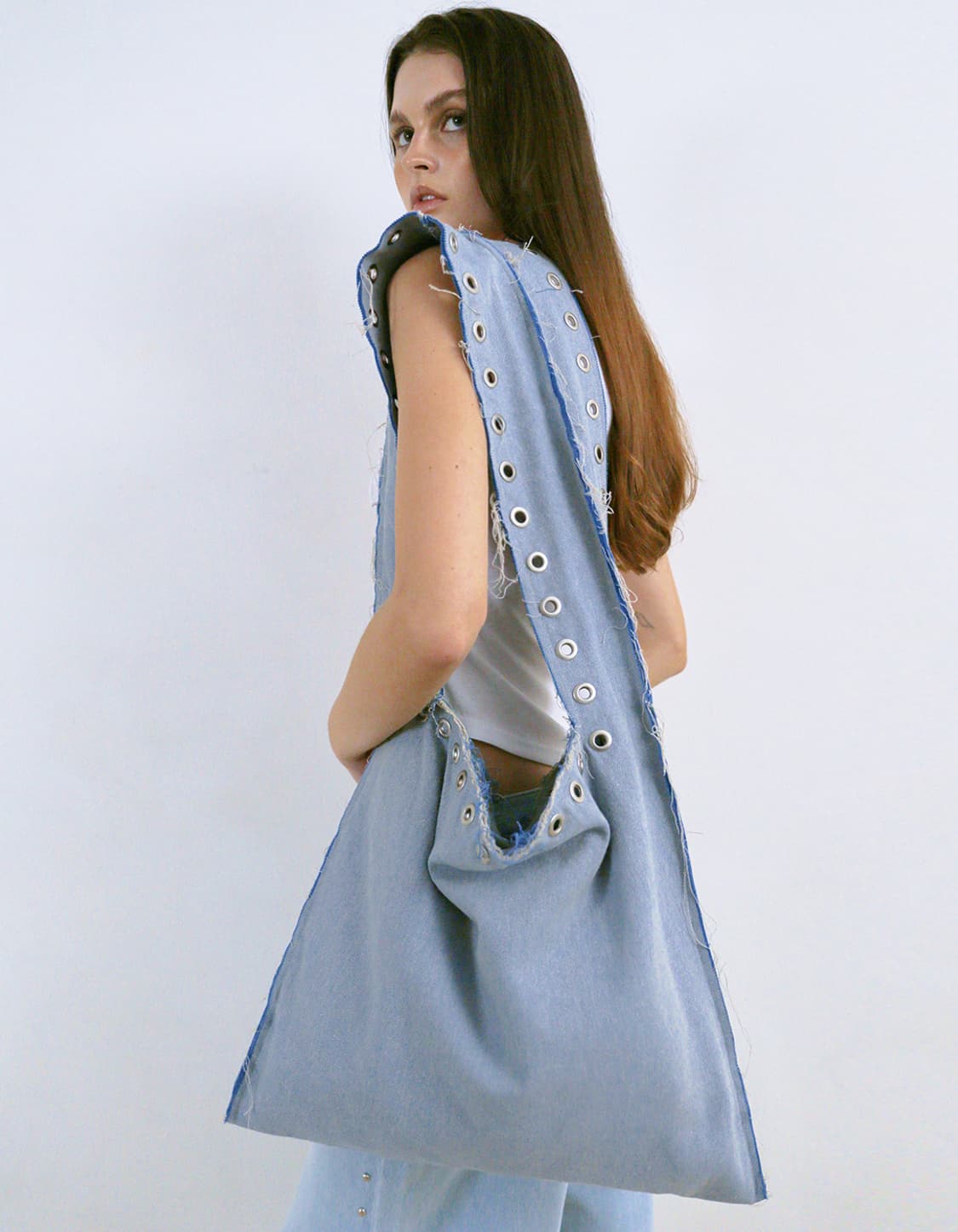 폴리수엠 Big Crossbodybag Denim blue 상품이미지1