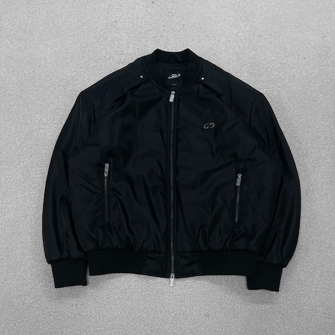 나인제트 레글런 와이드 숄더 ma-1 점퍼 블랙 상품이미지1